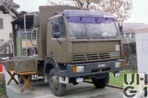 Steyr 12S18, Repw Brü 95 sch gl 4x4 mit Ladekran