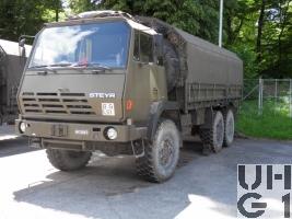 Steyr 1491.320 P40/M, Lastw Seilw 9.6 t gl 6x6