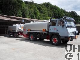 Steyr 19S32 P38, Tankw Trst 10500 l sch 4x2, Strassenzisterne 93