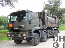 IVECO EuroTrakker MP 340 E 48W, Lastw WABRA/HA Con Seilw 14 t 8x8 GL